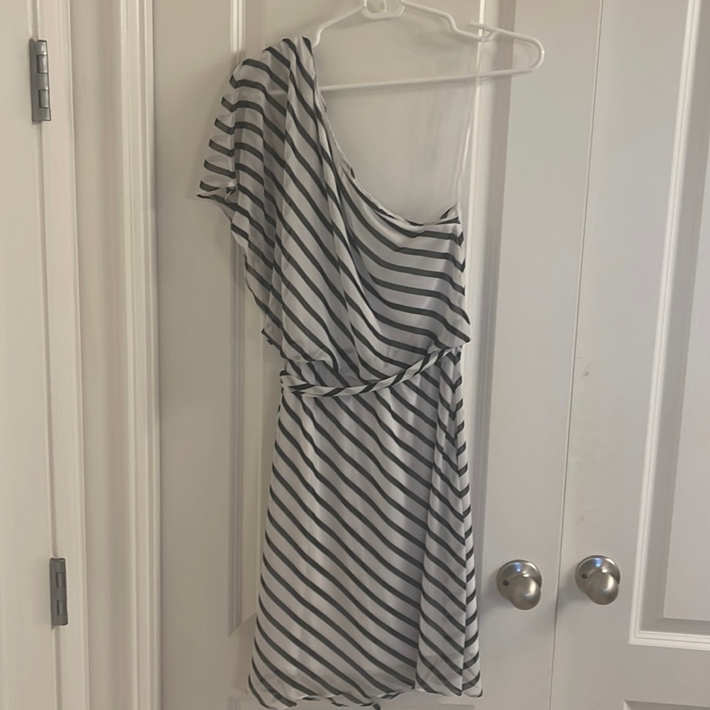 Black and white striped one should dress
